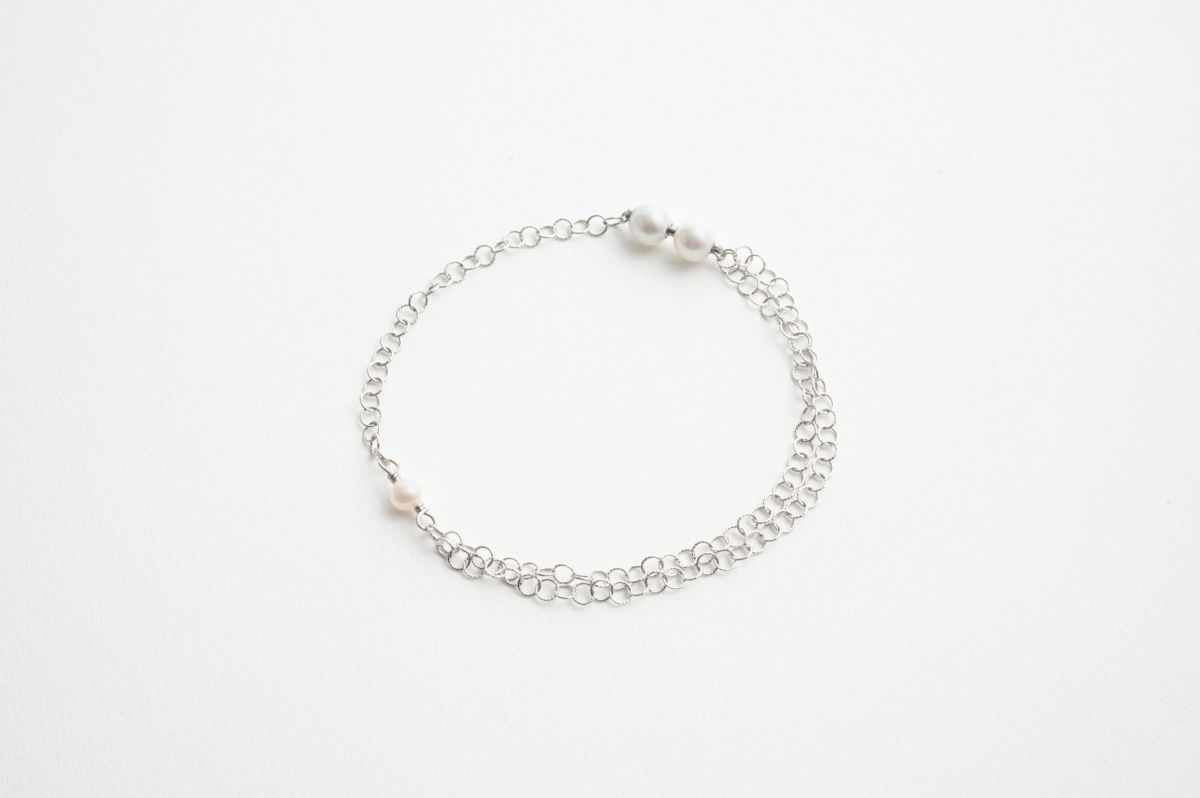 フープチェーンブレスレットK18WG | MADAMA