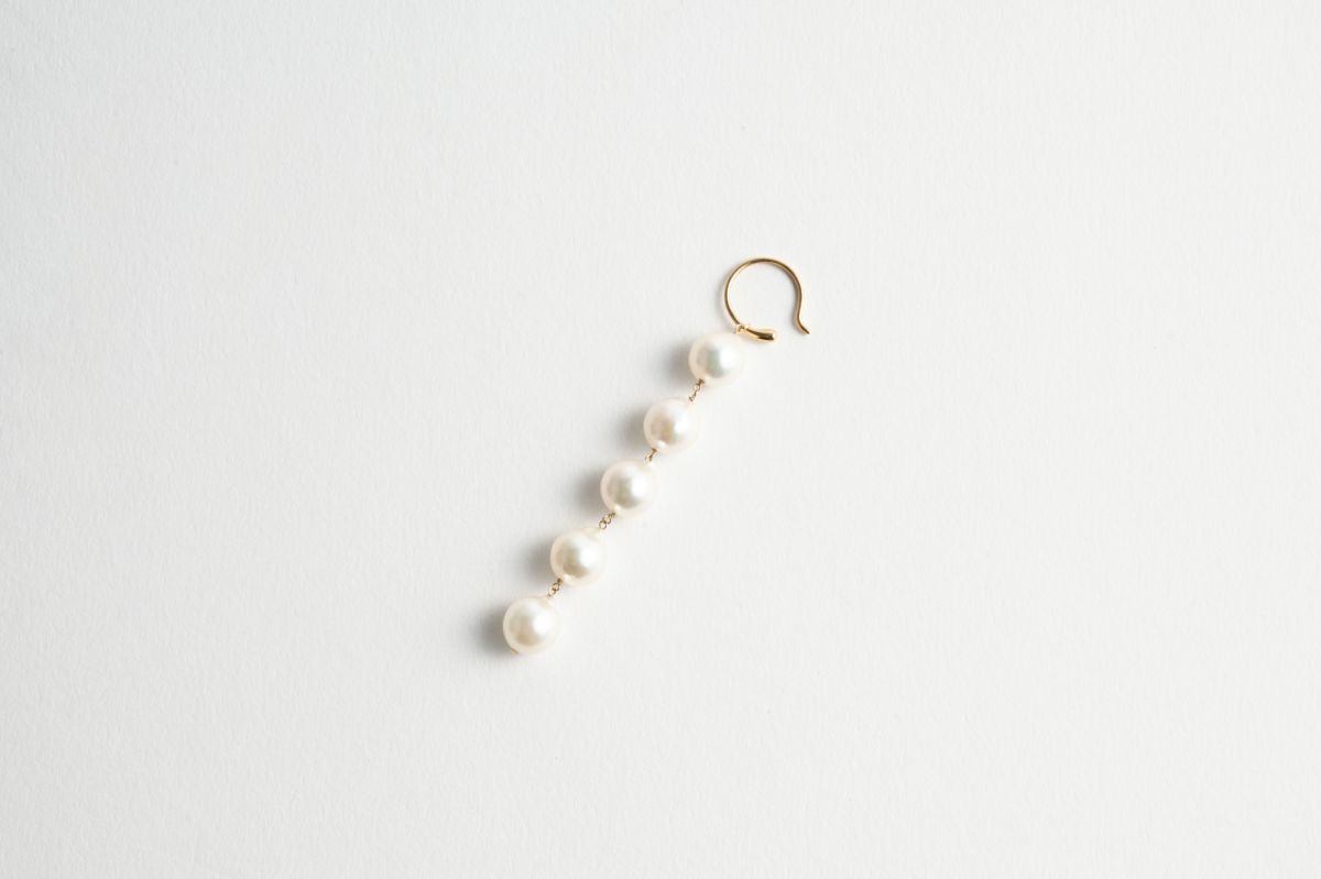 honey　アコヤパール　14kgfチャーム 14KGF アコヤパールとサーペンティンのチャーム